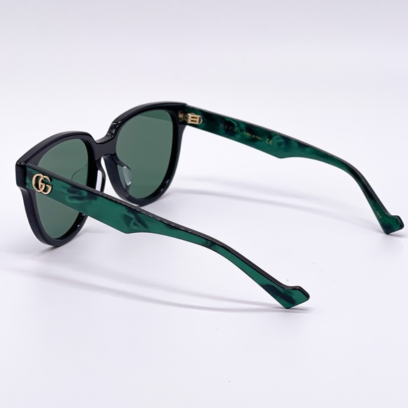 NEW GUCCI GG0960SA 001 BLACK GREEN WOMEN’S SUNGLASSES GUCCI - Picture 8 of 15